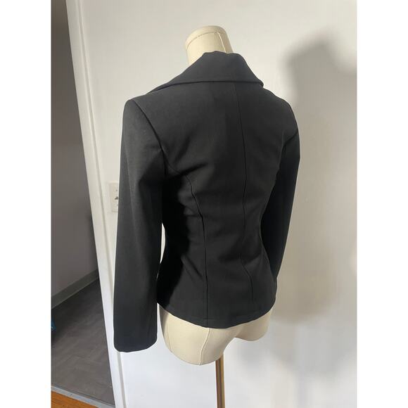 Vintage 90s Y2K Little Black trendy jacket SMALL - Picture 5 of 6